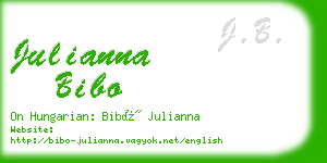 julianna bibo business card